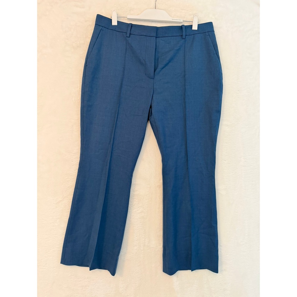 MM LaFleur Tessa‎ 1.0 Pant Washable Wool Twill Bluebell Blue Size 14 TSA1BBB14